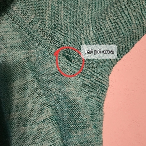 Eileen Fisher Organic Linen Cotton Blend Tunic Sweater Size 2X (FLAWED holes) - Picture 6 of 11